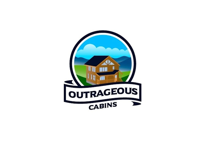 design artwork custom logo for cabin vacation rental