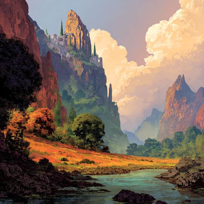 do the landscape illustration or concept art for you