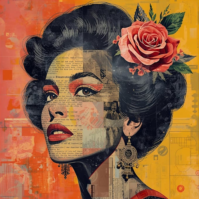 make you fabulous collage art design