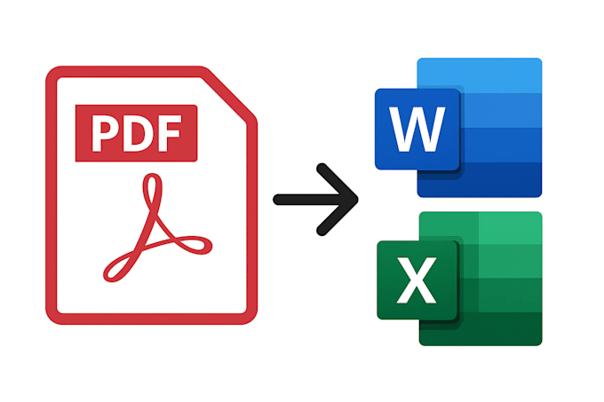 pdf to excel or word conversions
