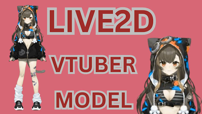 design a live2d vtuber model for studio, vtuber modeling and commissions