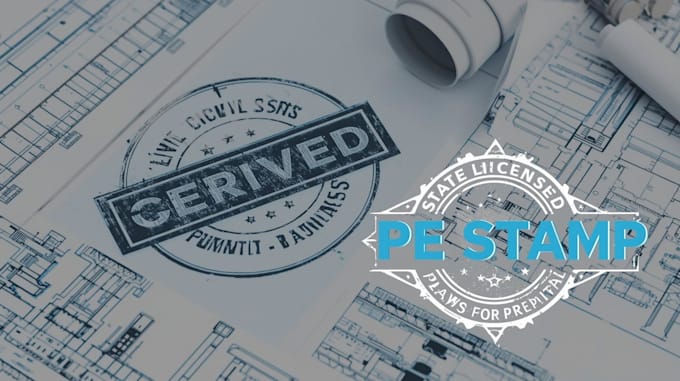 Deliver state licensed pe stamp for structural civil and mechanical ...