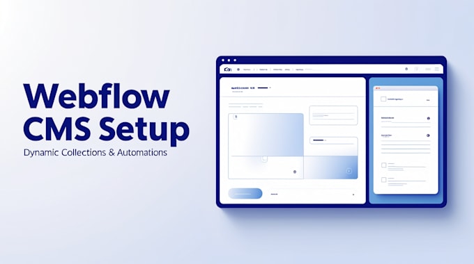 set up your webflow cms collections templates automations