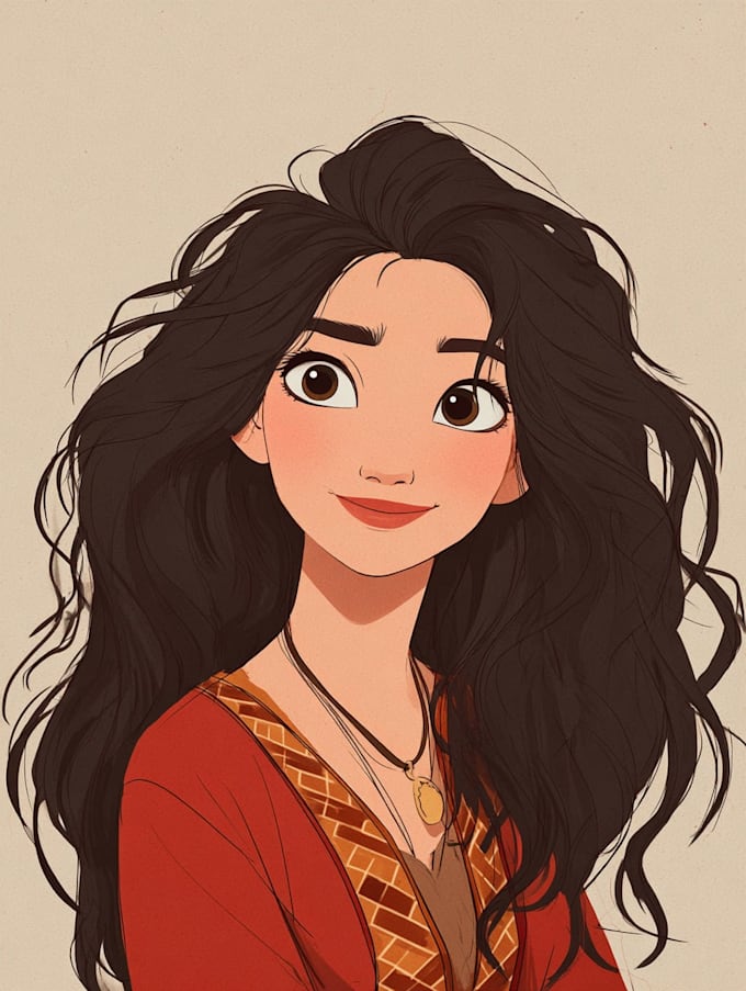 draw disney cartoon portrait