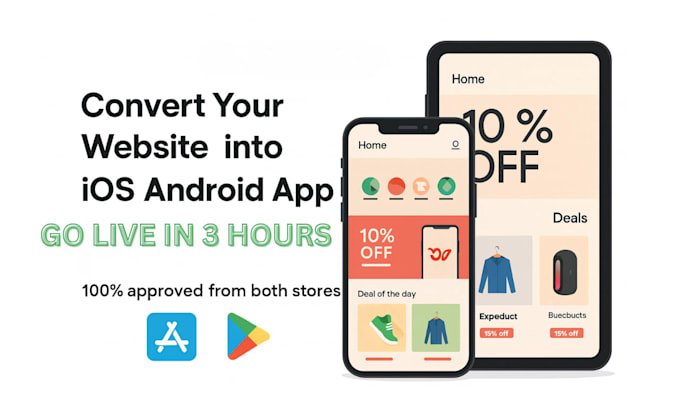 Convert your website into android and ios app web view by Mclondas | Fiverr