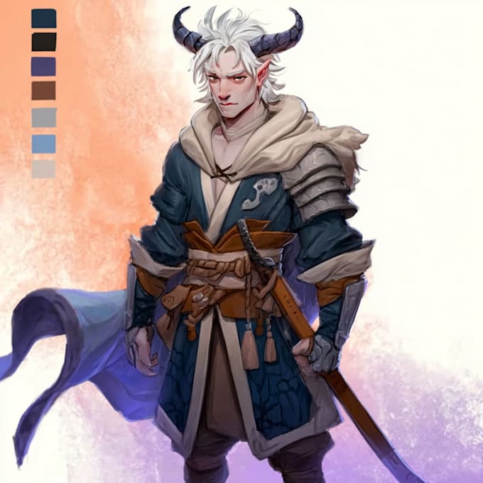 do character design, concept art, fanart, dnd character