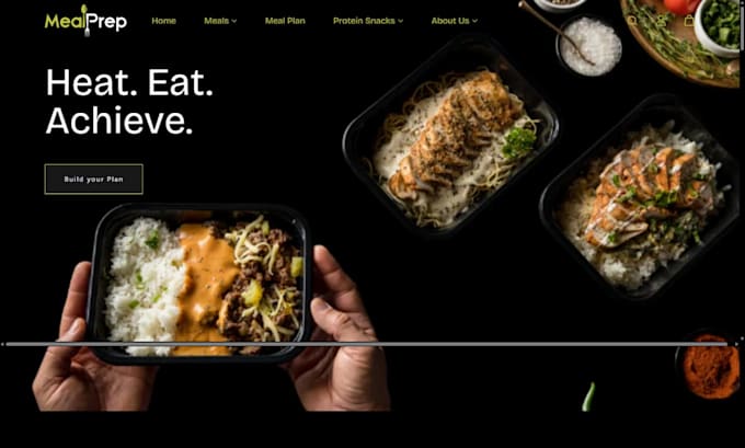 develop custom shopify store for meal prep food delivery store catering website