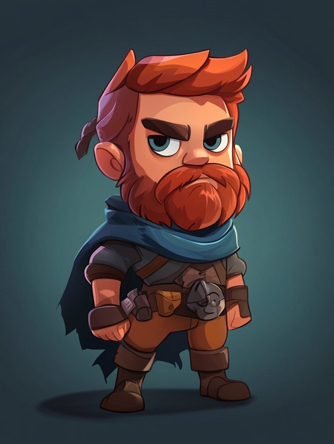 draw 2d game new style illustration for you