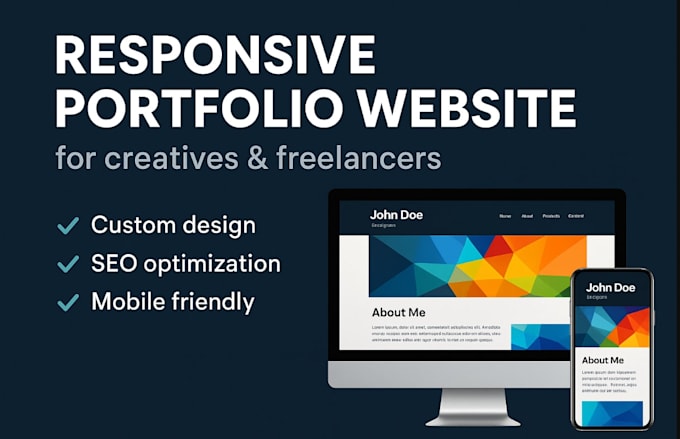 design a responsive portfolio website for creatives and freelancers