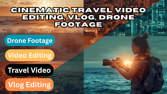 Do cinematic travel video editing, vlog, drone footage by Tonis_jerry ...