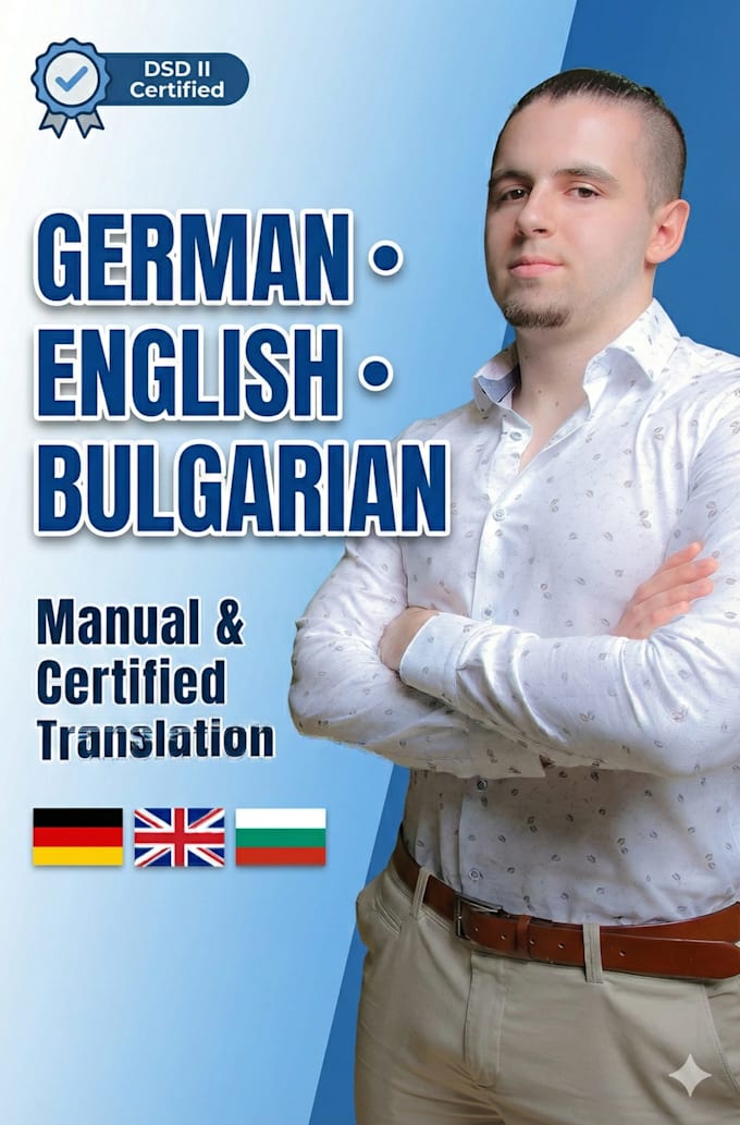 translate between german english and bulgarian manually