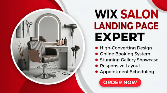 do wix salon landing page wix barbershop website
