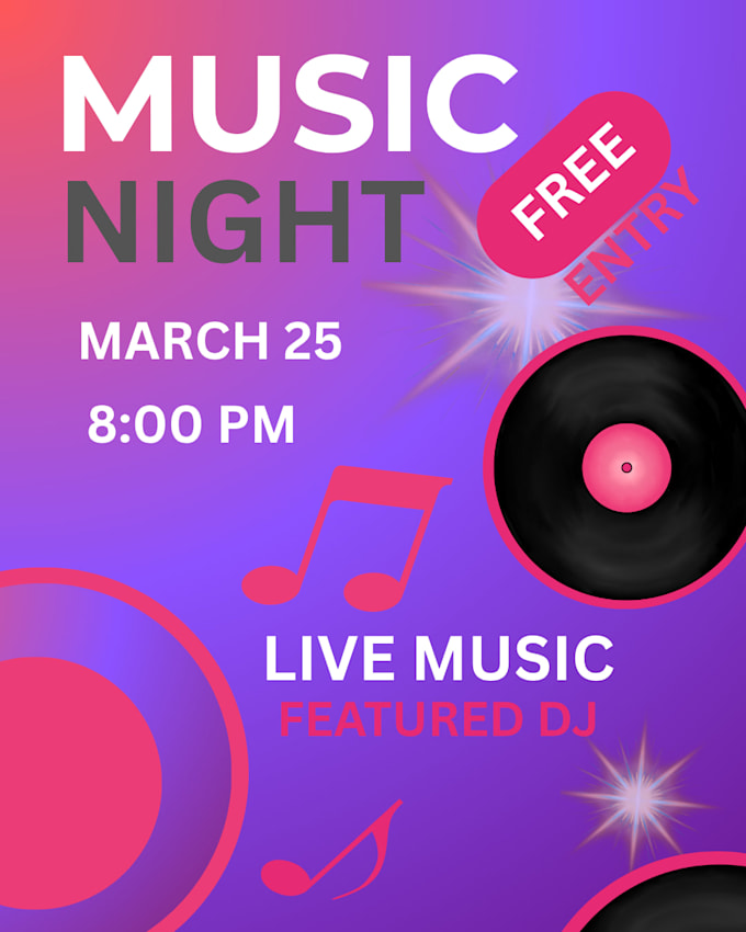 create a poster for the event