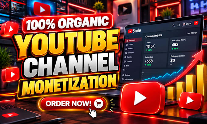 promote youtube channel organically for monitization