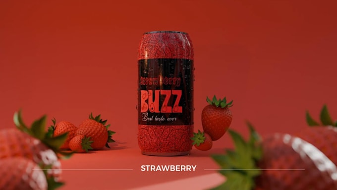 do 3d beverage animation 3d bottle model 3d soda 3d product animation video