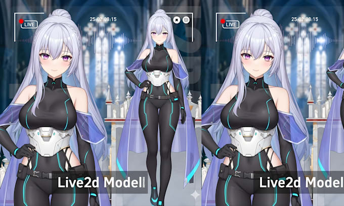 design quality male or female 2d vtuber model 3d vtuber rigging live2d vtube