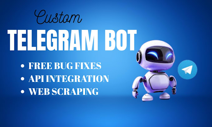 create custom telegram bot development, telegram chatbot automation, ai chatbot