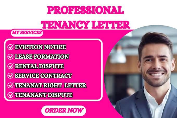 draft professional tenancy dispute and request letters, eviction notice