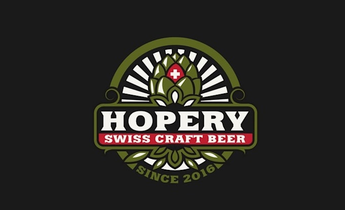 design classic monogram craft beer logo