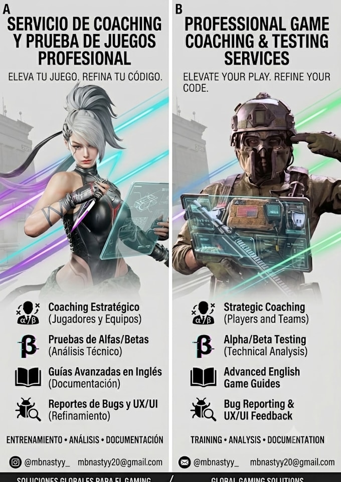 entrenador en juegos competitivos celular y pc