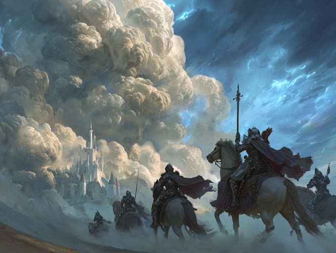 paint fantasy illustration and concept art