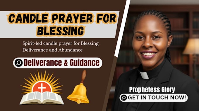 pray with a candle for deliverance or abundance