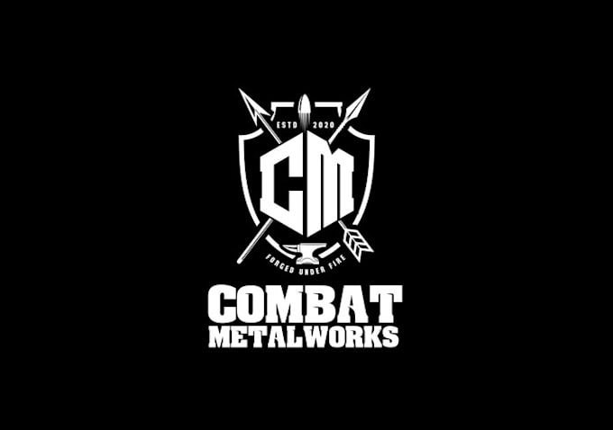 make wonderful badass logo for a metal working company