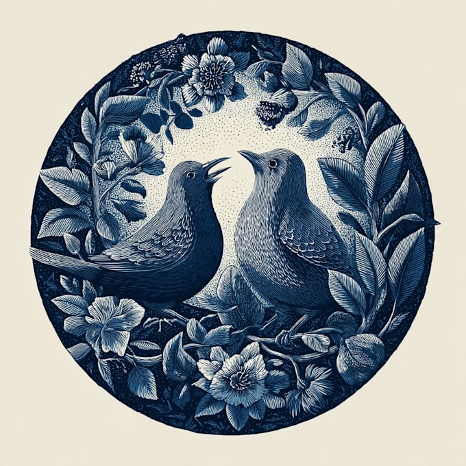 draw high quality linocut illustration
