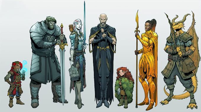 draw a dnd character, fantasy art, illustration
