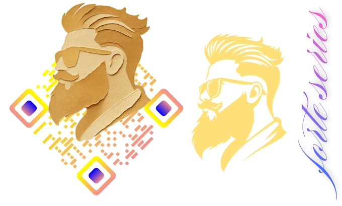 generate a  professional logo design qr code for any purpose