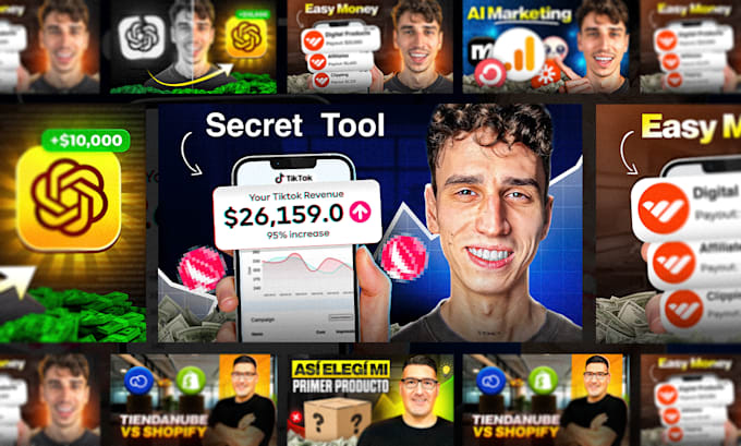 design premium youtube thumbnails