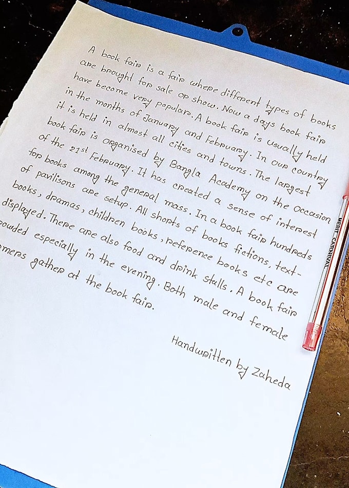 write anything with my beautiful handwriting