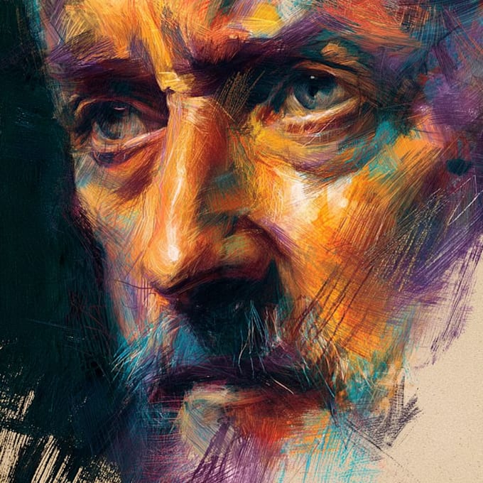 draw abstract portrait art
