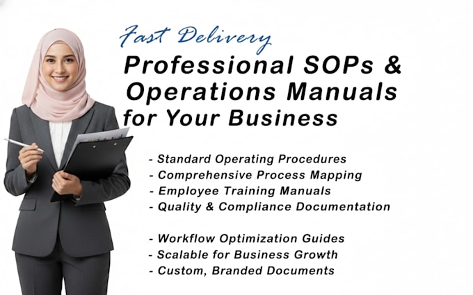 write sops and operations manuals for your business