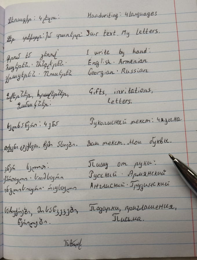 create aesthetic handwritten notes and personal letters