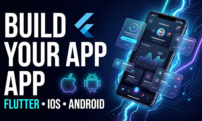 develop a flutter app for android and ios mobile platforms