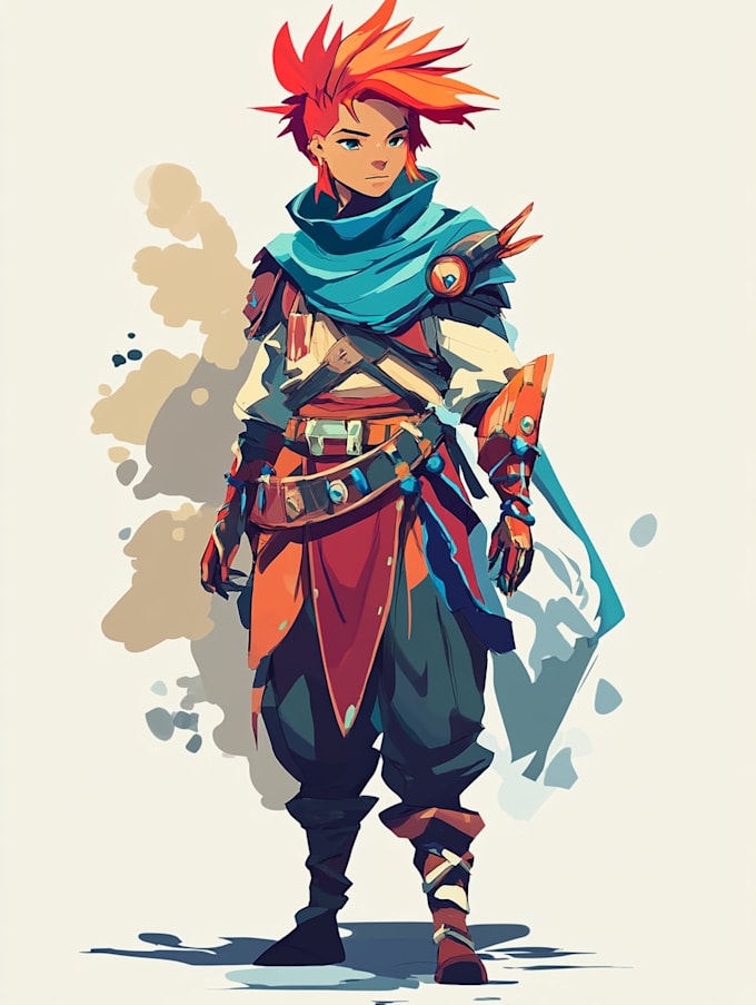 draw 2d game character or 2d game character