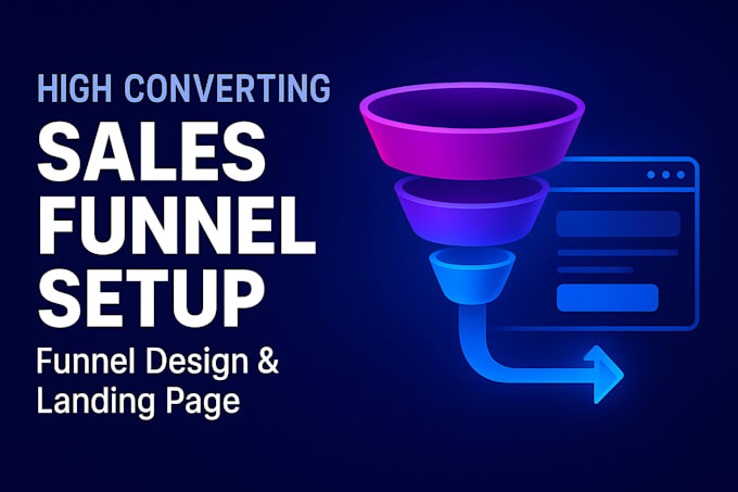 High converting sales funnel setup funnel design landing page lead ...