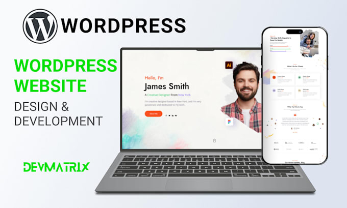 create wordpress website design and wordpress website development