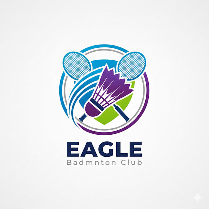 design a custom badminton logo for your team or brand