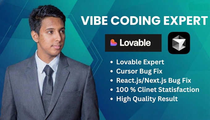 do vibe coding, fix bugs, solve problems in next, react, tailwind, typescript
