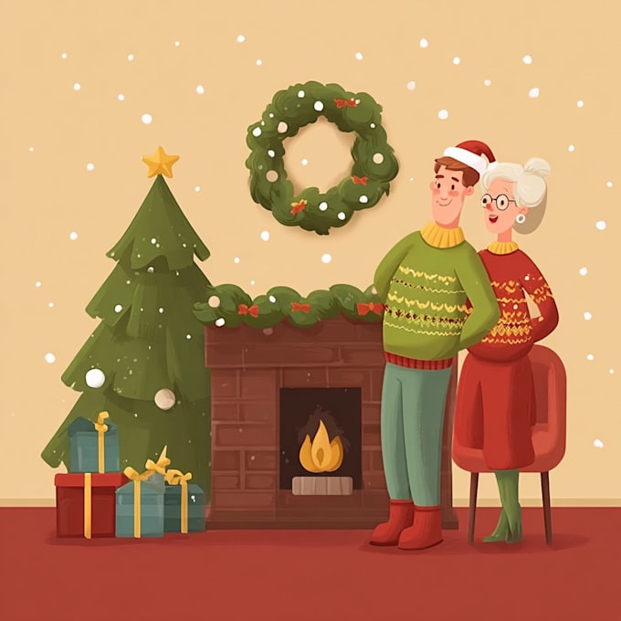design christmas themed illustration