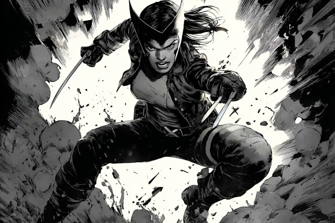 draw retro vintage comic illustration   comic book artist