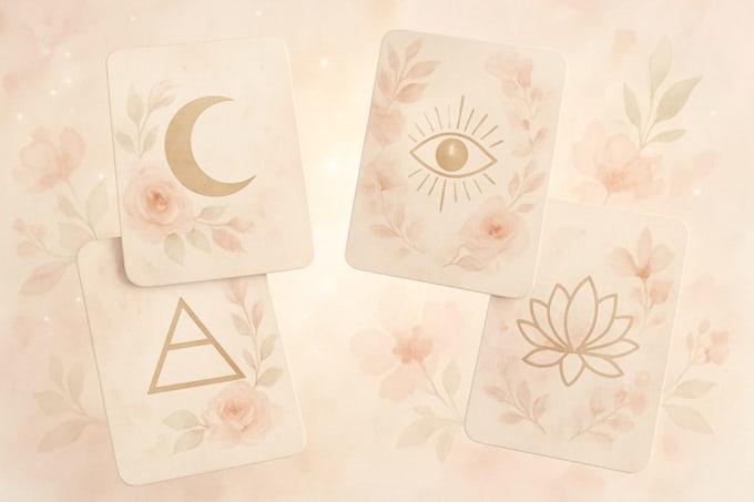 Arcana, oracle card design with intuitive artwork custom spiritual deck ...