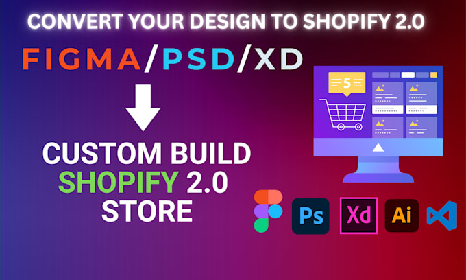 convert psd, xd, figma to shopify responsive website