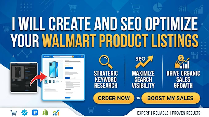 create and SEO optimize your walmart product listings