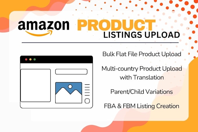 bulk upload your product listings on amazon using flat file, variations included