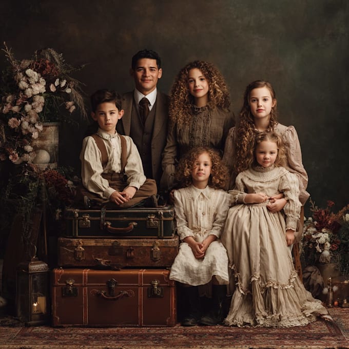 do a christmas family portrait