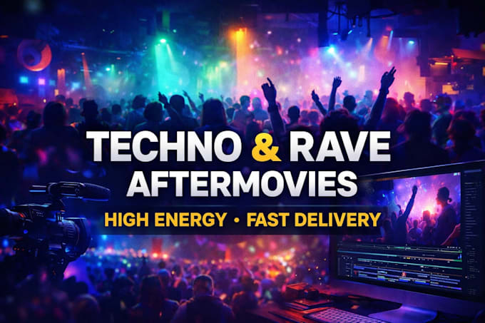 edit a high energy festival aftermovie, rave, or event video