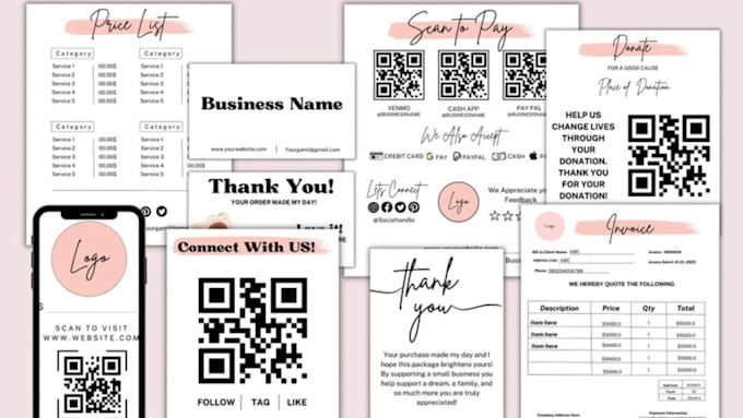 create custom qrcode design with your logo, business card qrcode, website qrcode